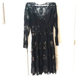 Black Bebe long sleeved dress